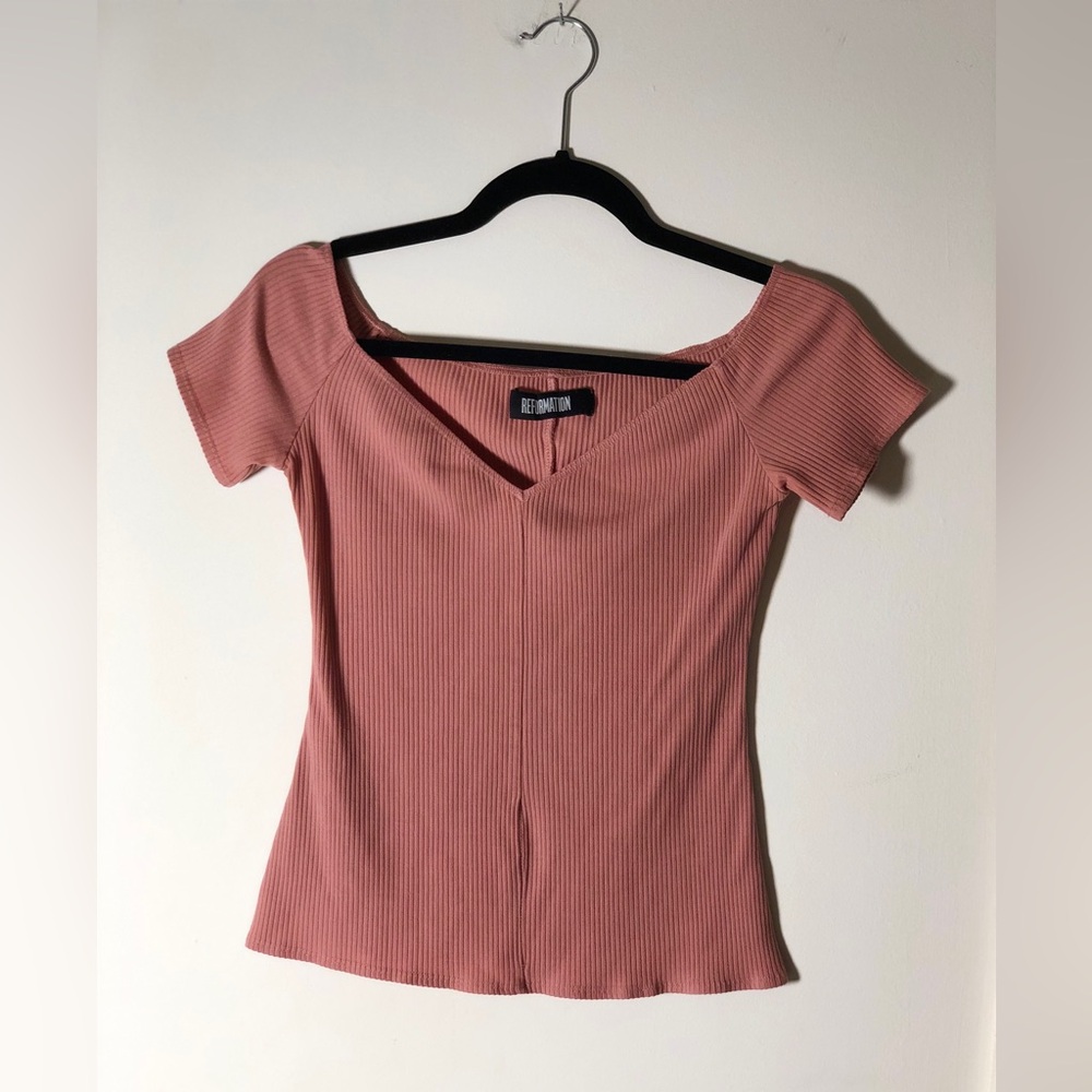 Reformation ribbed top